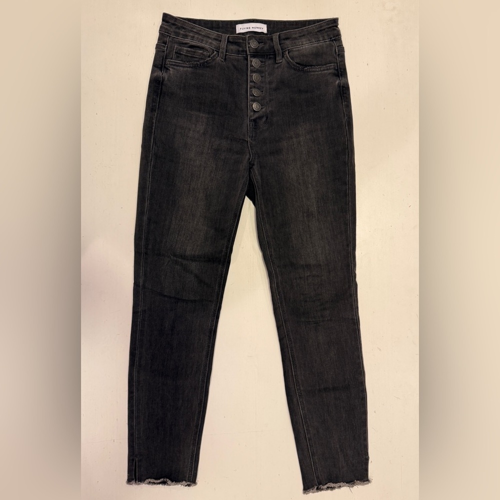 Flying Monkey High Rise Dark Gray Jeans